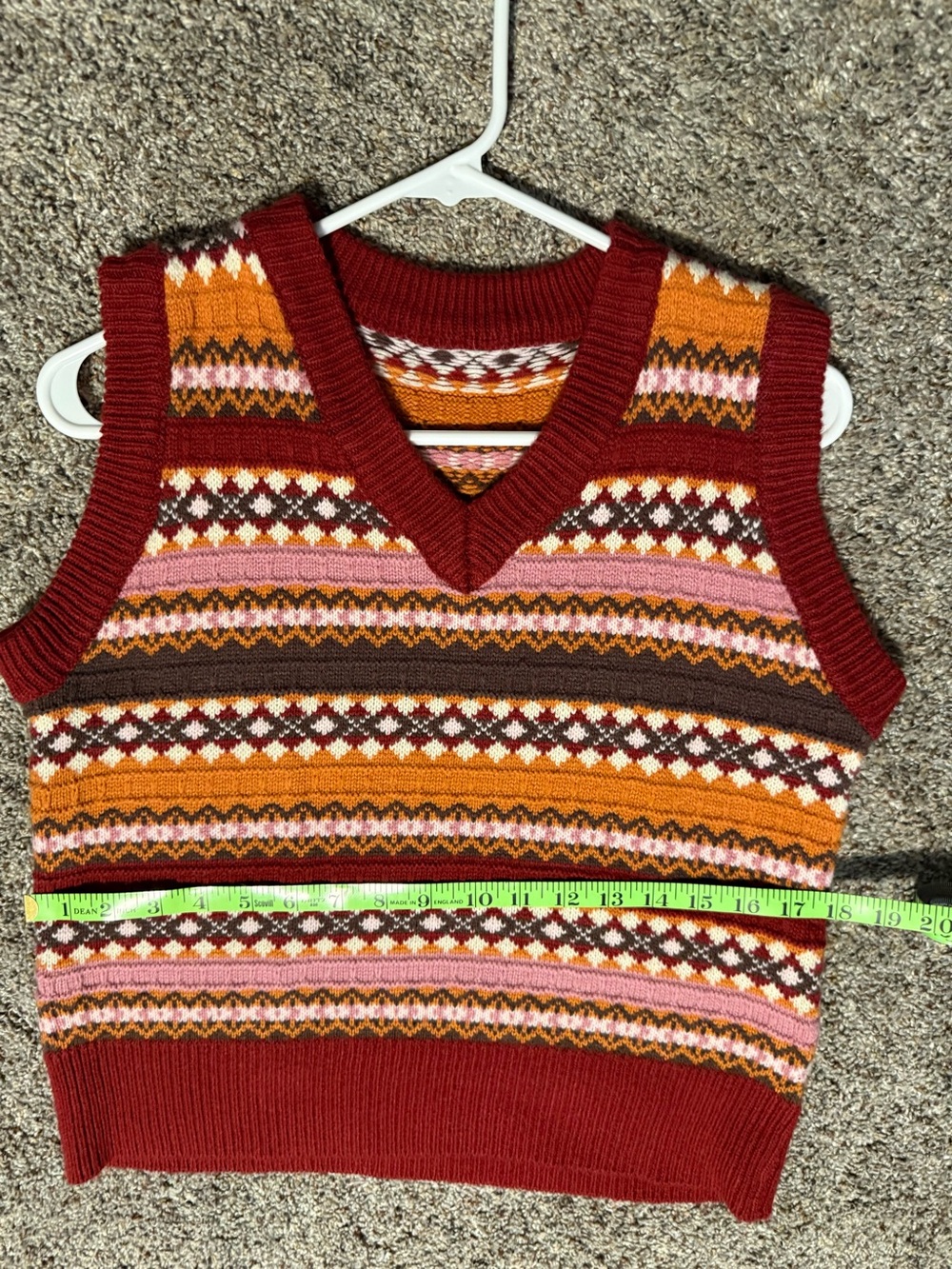 Super soft 80s style sweater vest